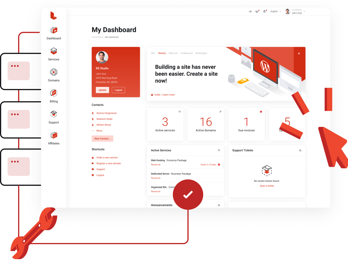 Affexcel Fiber: Dedicated Internet, Fiber Broadband, WiFi Solutions, Global DataCenters - Super easy control panel to manage all your services